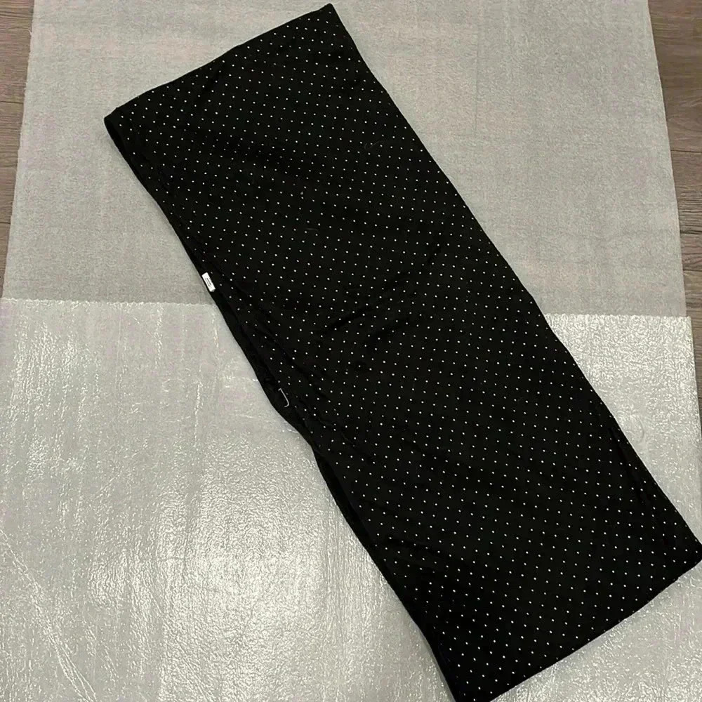 JJ Louis Black/ Gray Wool Blend  Infinity Scarf